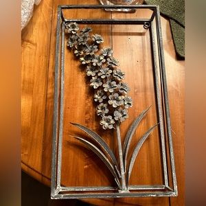 NWT Wood Lemon Tree Wall Art Small Orchid Metal  Design